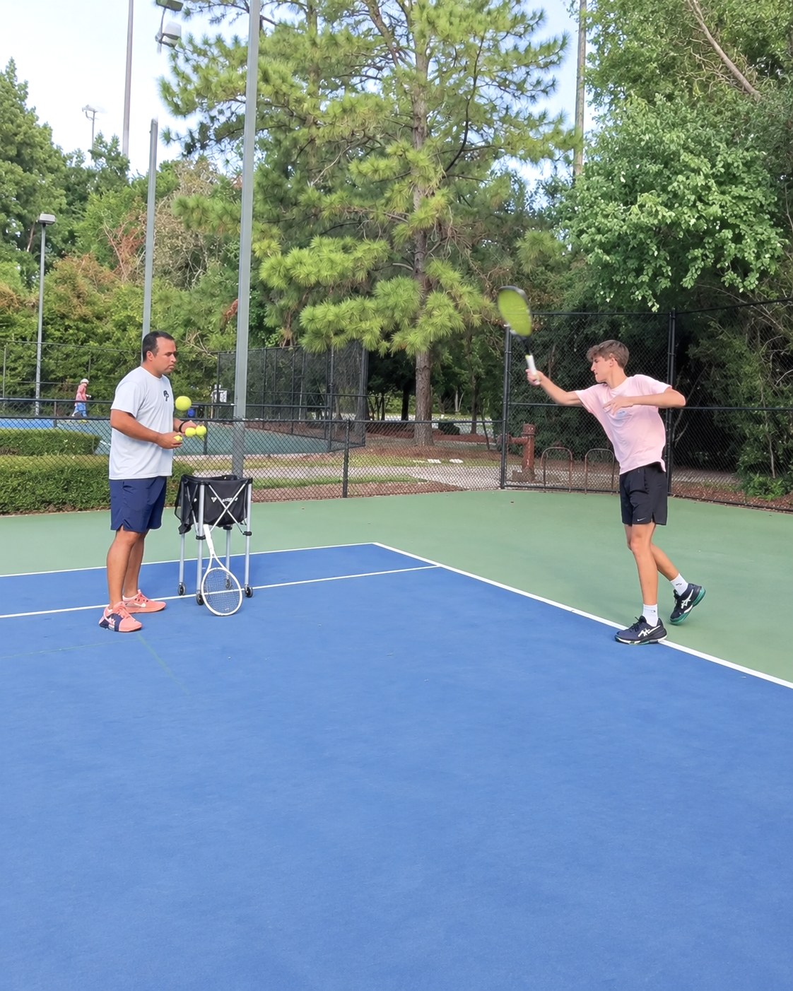 On-court training moment