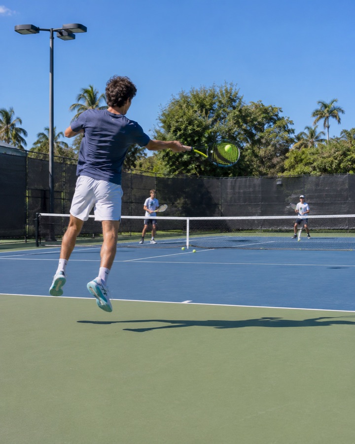 On-court training moment